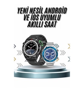 Mey İthalat® Akıllı Saat 1.62 İnç Ultimate Nabız Sensörlü Sesli Görüşme Yapabilen