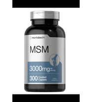 Horbäach MSM  3000mg  300 Coated Taplets  Methylsulfonylmethane with Calcium Vegetarian, Non-GMO, Gluten Free.3952 (Renksiz)