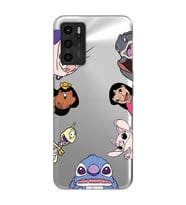 Oppo A16 / A55 Uyumlu Stitch Tüm Karakterler Tasarımlı Şeffaf Telefon Kılıfı