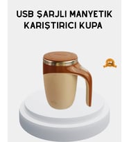 Şarjlı Otomatik Karıştırıcı Kupa Manyetik Mix Kupa Paslanmaz Çelik İç Astar