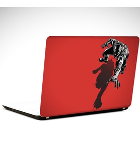 Black Panther Kırmızı Laptop Sticker 15.4 inch (37X26CM)
