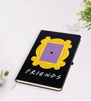 BK Gift Friends Monica’s Kapı Süsü Çerçevesi Tasarımlı Siyah Defter