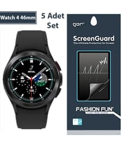 Gor Sm Galaxy Watch 4 46mm Darbe Emici Ekran Koruyucu 5 Adet Set-(5775) - SSSSSS7488-8236