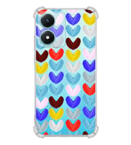 PrintiFy Vivo Y16 Uyumlu Water Color 1 Baskılı Şeffaf Köşe Korumalı Antişok Kılıf