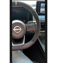 DİKİŞLİ DİREKSİYON KILIFI KARBON NUBUK GRİ YÜZÜK GRİ DİKİŞ NİSSAN JUKE İÇİN Uyumlu