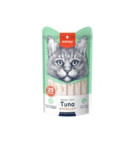 Wanpy Ton Balıklı Ve Deniz Taraklı Krema Kedi Ödül Maması 14 Gr X 25'li Paket