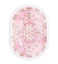 Brillant Latex Oval Kaymaz Taban Halı-BEST HLE11308.803-(150x230)
