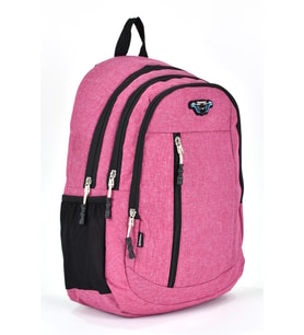 Elatae Unisex Ortopedik Çok Gözlü Günlük Seyahat Okul Sırt Çantası Pembe 5057