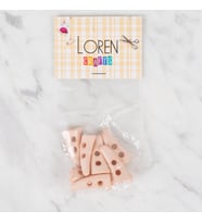 Crafts 8 Li Pembe Çoban Düğme - 139