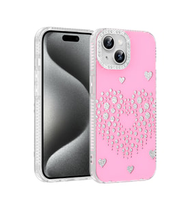 iPhone 14 / İphone 13 Kılıf Damla Taşlı Rivas Sert PC Kılıf