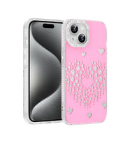 iPhone 14 / İphone 13 Kılıf Damla Taşlı Rivas Sert PC Kılıf