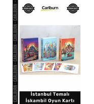 #OyunKartı Hediyelik Hatıra Galata Kız Kulesi Baskılı Kaliteli İstanbul Temalı İskambil Oyun Kartı