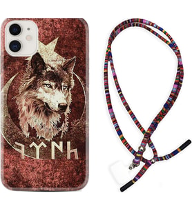 Apple iPhone 11 12 13 Mini Kılıf Boyun Asklı Rasta Silikon Göktürk 3 1412