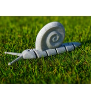 Doğal MAlzeme Esnek ve Eklemli Salyangoz Oyuncak 12CM (Çok Renkli)