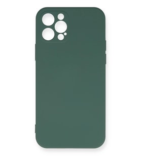 Pilelistore   iPhone 12 Pro Max Kılıf Nano içi Kadife Silikon - Koyu Yeşil