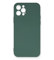 Pilelistore   iPhone 12 Pro Max Kılıf Nano içi Kadife Silikon - Koyu Yeşil