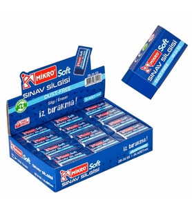 Mikro Soft Sınav Silgisi Büyük Kaliteli - 4 adet