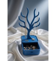 MYCRAFT3D Ağaç Tasarımlı Çekmeceli Takı Organizer Kolye Askılığı Yüzük Küpe Bileklik Saklama Kutusu
