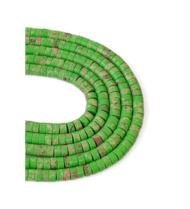 6X3 MM Rondela Varisit Taşı Dizi (Yeşil)