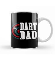Dart Dad Darts Player Father Dartboard Target Bullseye Kupa Bardak Porselen