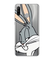 Huawei P30 Lite Uyumlu Bugs Bunny Desenli Şeffaf Telefon Kılıfı