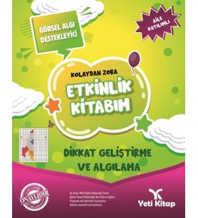 Kolaydan Zora Etkinlik Kitabım - Dikkat Geliştirme ve Algılama