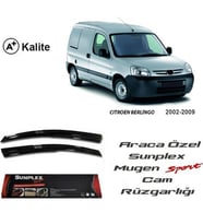 Citroen Berlingo Cam Rüzgarlığı Mugen Tip Sunplex 2li
