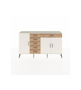 Arges Konsol 3 Raflı 6 Çekmeceli 3 Kapaklı 176x30x99 Aytaşı-Aytaşı/Çam