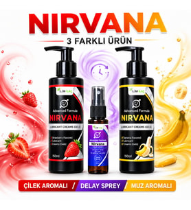Kayganlaştırıcı Jel ve Delay Sprey Seti – Çilek Muz Aromalı 3’lü Kişisel Bakım Seti
