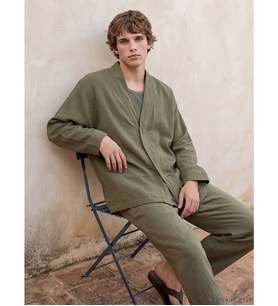 LCW Vision Haki Loose Fit Erkek Gömlek