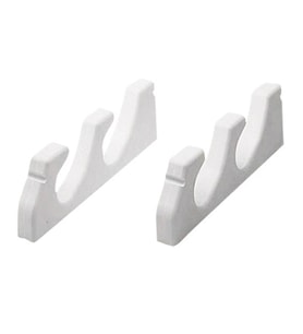 Storage Rack (Pair) for 3 Fishing Rods, White