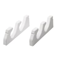 Storage Rack (Pair) for 3 Fishing Rods, White