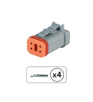 DT06-4S Erkek Konnektör 4 Pin Kablosuz