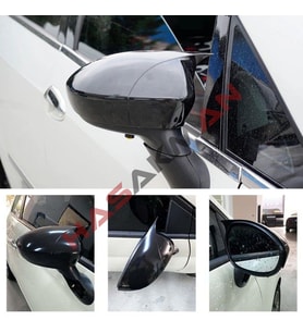 Fiat 500 Batman Yarasa Ayna Kapağı Piano Black 2014 ve üzeri