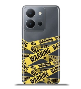 Vivo Y36 Kapak HD Renkli Dizayn Silikon Kılıf - Warning