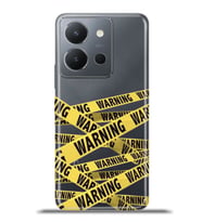 Vivo Y36 Kapak HD Renkli Dizayn Silikon Kılıf - Warning