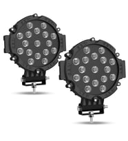 Drs Tuning Offroad Sis Lambası 17 Power Ledli 51W Siyah Çerçeve Takım 12-48V 288