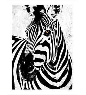 Siyah Beyaz Zebra Hediyelik Mdf Tablo