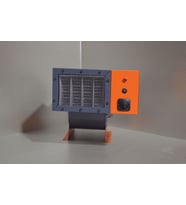 20-25-30 KW-KİLOWATT FANLI SANAYİ TİPİ ISITICI 200-300 Metrekare 25 Kilowatt (KW (Gri)