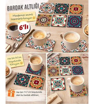 Dekoratif Desenler 2 7x7 – 6’lı Set Dekoratif Kare Tasarım