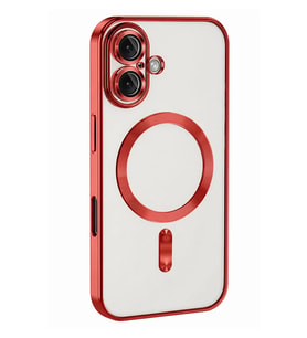 Newface Apple iPhone 16 Kılıf Kross Magneticsafe Kapak - Kırmızı