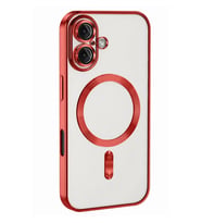 Newface Apple iPhone 16 Kılıf Kross Magneticsafe Kapak - Kırmızı