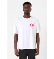 Cobra Kai Logo Beyaz Erkek Oversize Tshirt
