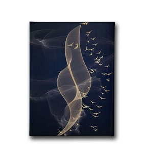 Kromatik Gold Canvas Tablo MİND186