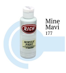 Rich Master Akrilik Boya 120 cc. 177 Mine Mavi 
