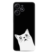 Xiaomi Poco M6 Pro 5G Kılıf Desenli Silikon Platinium Series Şaşkın Kedi 1900