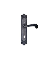 Antika Tarz Dekoratif Pirinç Sultan Yale Kapı Kolu - 270x54mm, Oksit TG-V 5518