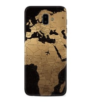 Samsung J6 Plus J7 Prime J7 Pro M20 Kılıf Desenli Silikon Map Planet 1656