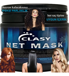 Clasy Net Mask 450Ml Saç Bakım Maskesi 3 Adet Ile 120Ml Playboy Masaj Yağı