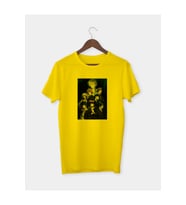 Anime Psycho-Pass Baskılı Sarı T-shirt Tişört